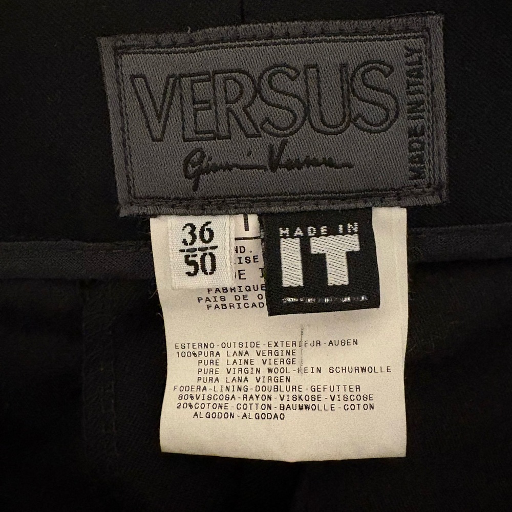 Vintage Versus Gianni Versace Wool Maxi Skirt (Upcycled From Men’s Suit Pants)
